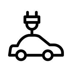 Showcase the beauty and elegance of your design with this stunning Black and White electric car Icon. Perfect for graphic designs, logos, mobile apps, posters and more. 
