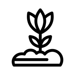 Showcase the beauty and elegance of your design with this stunning Black and White flower growth Icon. Perfect for graphic designs, logos, mobile apps, posters and more. 
