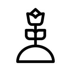 Showcase the beauty and elegance of your design with this stunning Black and White flower growth Icon. Perfect for graphic designs, logos, mobile apps, posters and more. 
