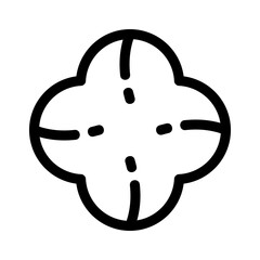 Showcase the beauty and elegance of your design with this stunning Black and White four leaf clover Icon. Perfect for graphic designs, logos, mobile apps, posters and more. 
