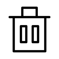 Showcase the beauty and elegance of your design with this stunning Black and White garbage Icon. Perfect for graphic designs, logos, mobile apps, posters and more. 
