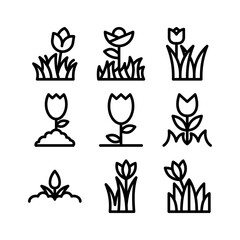 Showcase the beauty and elegance of your design with this stunning Black and White garden Icon. Perfect for graphic designs, logos, mobile apps, posters and more. 
