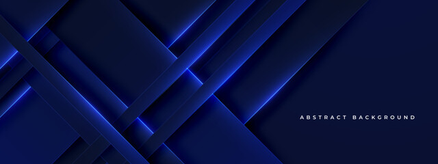 Dark blue gradient abstract banner background