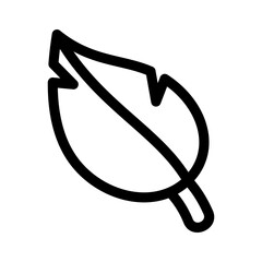 Showcase the beauty and elegance of your design with this stunning Black and White leaf Icon. Perfect for graphic designs, logos, mobile apps, posters and more. 
