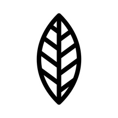 Showcase the beauty and elegance of your design with this stunning Black and White leaf Icon. Perfect for graphic designs, logos, mobile apps, posters and more. 
