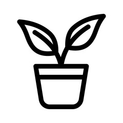 Showcase the beauty and elegance of your design with this stunning Black and White plant Icon. Perfect for graphic designs, logos, mobile apps, posters and more. 

