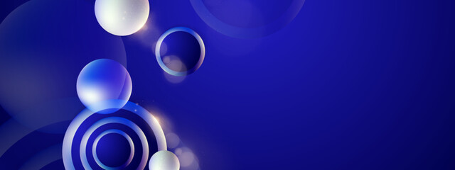 Minimal geometric blue light background abstract design. vector EPS10.. Abstract Dark Blue Banner