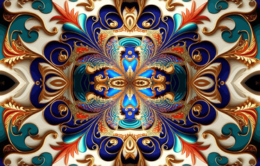 Porcelain flower fabric pattern. Abstract traditional folk antique porcelain floral graphic line. Texture textile vector illustration ornate elegant luxury style. Print design for background, utensils