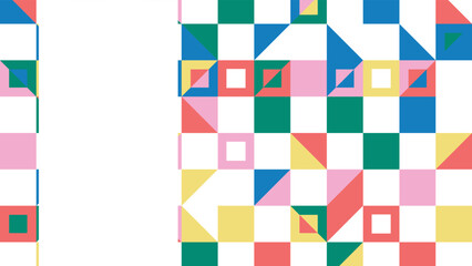 Abstract pop art color paint splash pattern background. Memphis geometry background