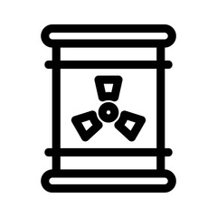 Showcase the beauty and elegance of your design with this stunning Black and White radioactive waste Icon. Perfect for graphic designs, logos, mobile apps, posters and more. 
