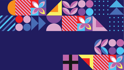Obraz premium abstract background frame with geometric patterns