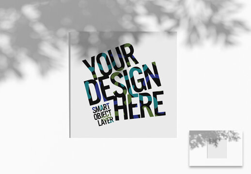 Customisable mock up of a frame