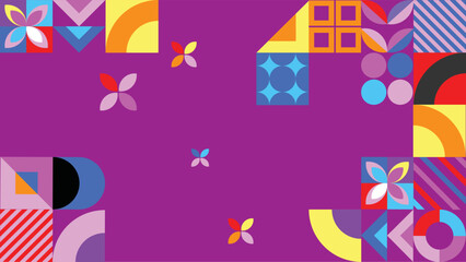 Obraz premium abstract background frame with geometric patterns