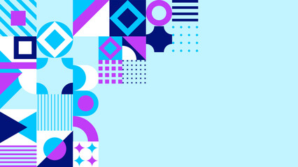 Obraz premium Gradient geometric shape colorful vector background
