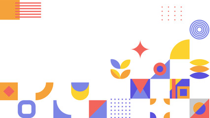 Obraz premium Gradient geometric shape colorful vector background
