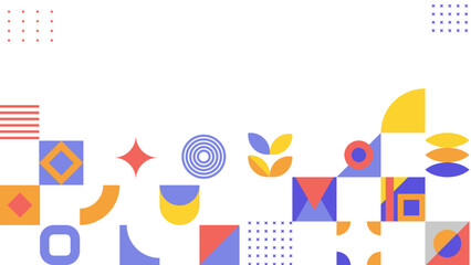 Gradient geometric shape colorful vector background