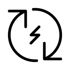 Showcase the beauty and elegance of your design with this stunning Black and White renewable energy Icon. Perfect for graphic designs, logos, mobile apps, posters and more. 
