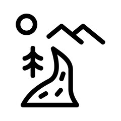 Showcase the beauty and elegance of your design with this stunning Black and White river Icon. Perfect for graphic designs, logos, mobile apps, posters and more. 
