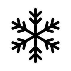 Showcase the beauty and elegance of your design with this stunning Black and White snowflake Icon. Perfect for graphic designs, logos, mobile apps, posters and more. 
