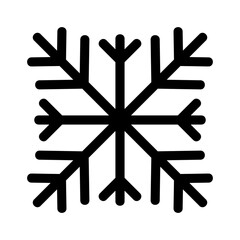 Showcase the beauty and elegance of your design with this stunning Black and White snowflake Icon. Perfect for graphic designs, logos, mobile apps, posters and more. 

