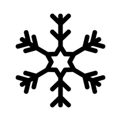 Showcase the beauty and elegance of your design with this stunning Black and White snowflake Icon. Perfect for graphic designs, logos, mobile apps, posters and more. 
