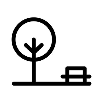 Showcase the beauty and elegance of your design with this stunning Black and White tree park Icon. Perfect for graphic designs, logos, mobile apps, posters and more. 
