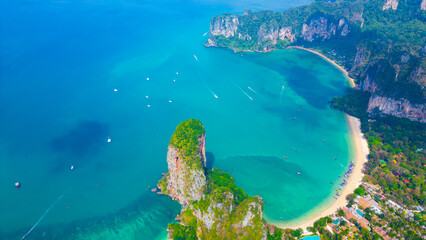 Railay, also known as Rai Leh, is a small peninsula between the city of Krabi and Ao Nang in...
