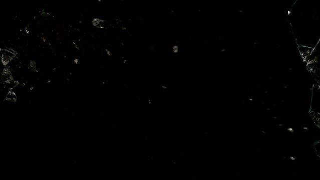 Super Slow Motion Shot of Real Glass Break