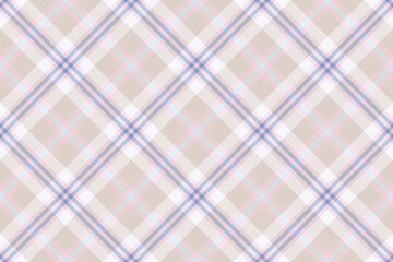Tartan plaid background, diagonal check seamless pattern. Vector fabric texture for textile print, wrapping paper, gift card, wallpaper.