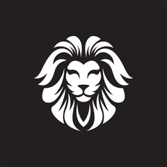 Lion head logo images illustration