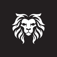 Lion head logo images illustration