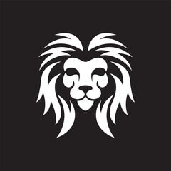 Lion head logo images illustration