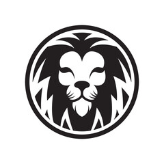 Lion head logo images illustration
