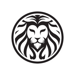 Lion head logo images illustration