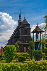 St. Michael the Archangel Church in Domachowo, village in Greater Poland voivodeship. Poland