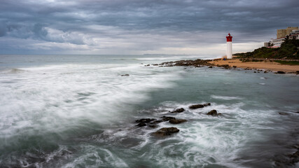 Sunrise on uMhlanga rocks lighthouse 