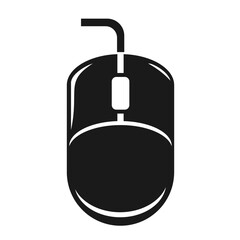 Vector illustration, logo, web icon computer mouse. Isolated on a white background.