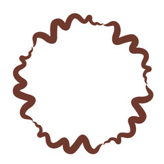 Abstract illustration with Doodle Freeform shapes for design.
 Geometric shape, minimalist vector drawing.