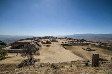 Monte Alban ruins of the Zapotec city in oaxaca
