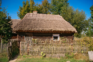 Fototapeta na wymiar Wielkopolski Ethnographic Park in Dziekanowice - an open-air museum, Greater Poland Voivodeship, Poland 