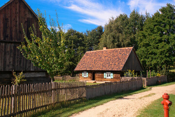 Obraz premium Wielkopolski Ethnographic Park in Dziekanowice - an open-air museum, Greater Poland Voivodeship, Poland
