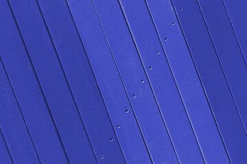 Wooden blue background. Wooden slats in blue shade