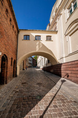 Spichrzowa street in Grudziadz, city in Kuyavian-Pomeranian Voivodeship, Poland.