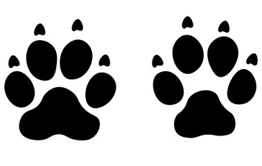 Hundespur Pfoten Abdruck Vektorgrafik Haustier Hund