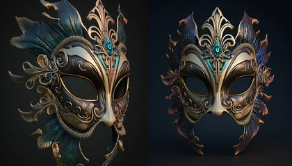 Maschera di Carnevale. Ai generated