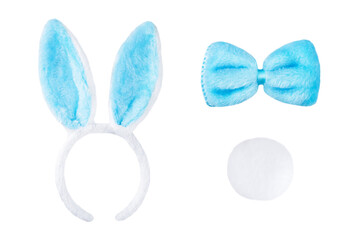 Easter bunny Carnival set on a white isolated background