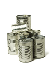 tin can isolated on white