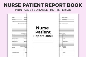 Nurse Patient Report Book KDP Interior
