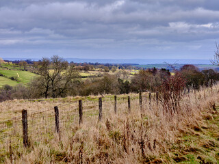 Fototapeta na wymiar From Breary Banks, east towards Healey and Masham. North Yorkshire