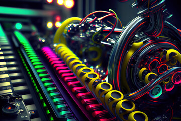 Assembly Automation, mix color. Generative Ai